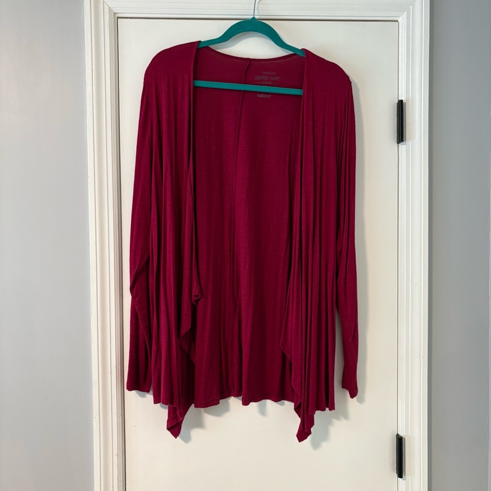 Torrid Burgundy Red Cardigan Sweater